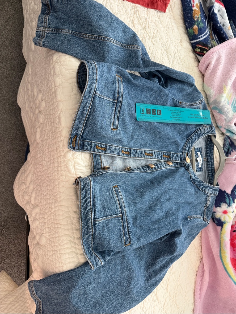 LoftClassic Blue Denim Jacket - Size Large. NWT